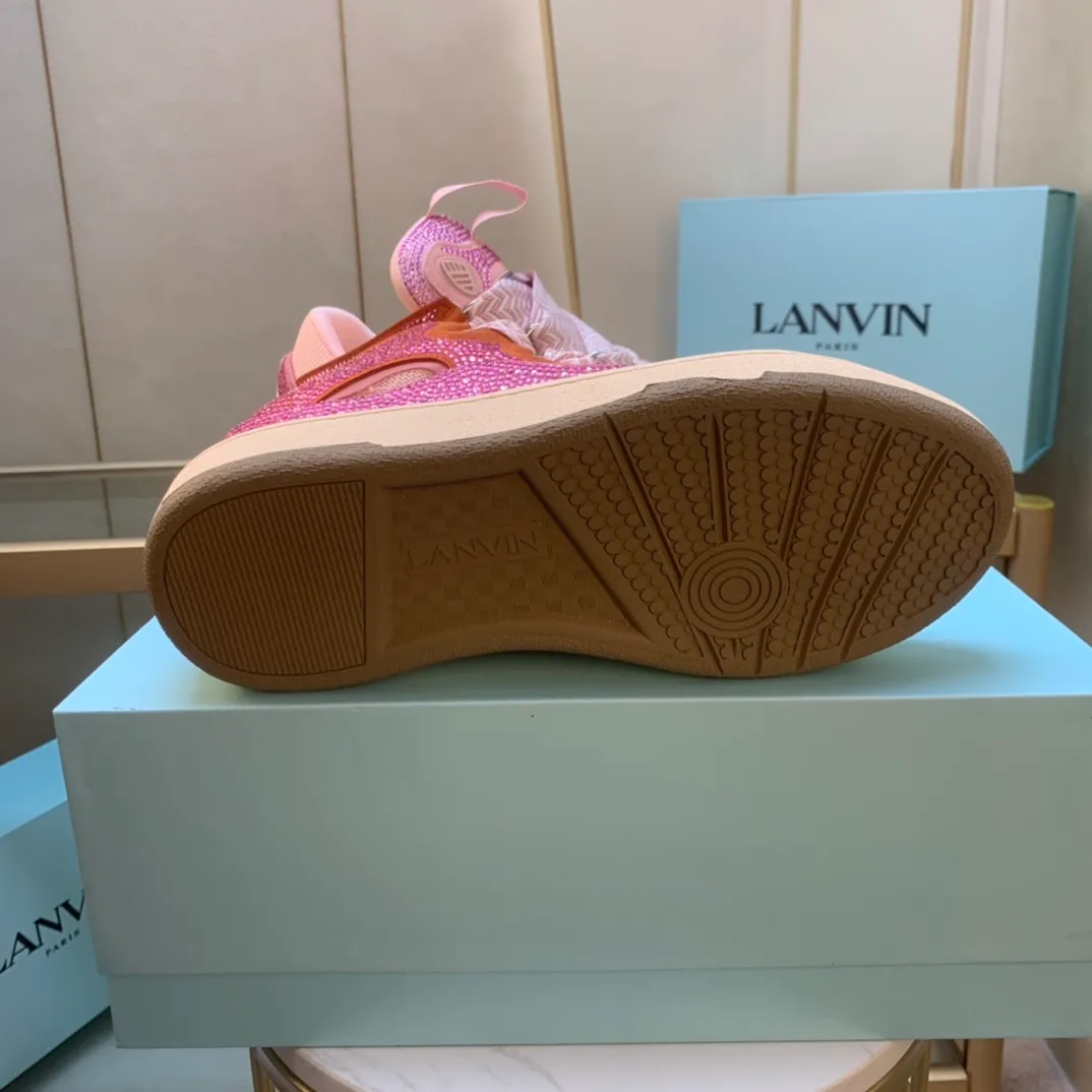 💰620. Lanvin LANVIN. 22 colors: nubuck fabric, breathable mesh, cowhide feet! Same style for men and women: sizes 35-46! High and low versions!